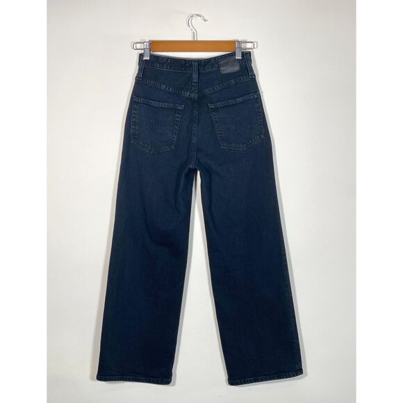 AG Adriano Goldschmied Women's THE ETTA High Waisted Wide Leg Crop Dark Wash - Picture 8 of 9